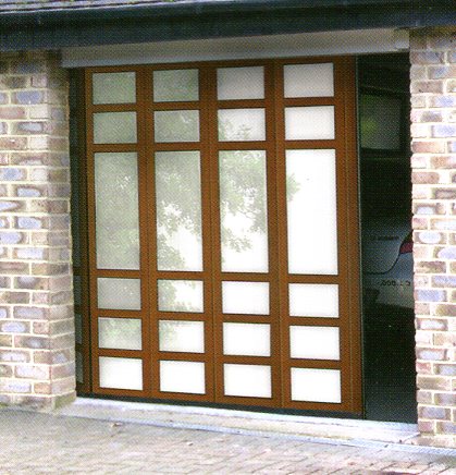 Picture of Ryterna side sliding door with Golden Oak framing