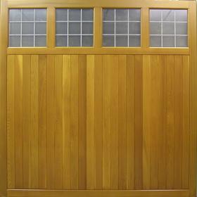 Photo of a Cedar Door Ashbourne traditional garage door 