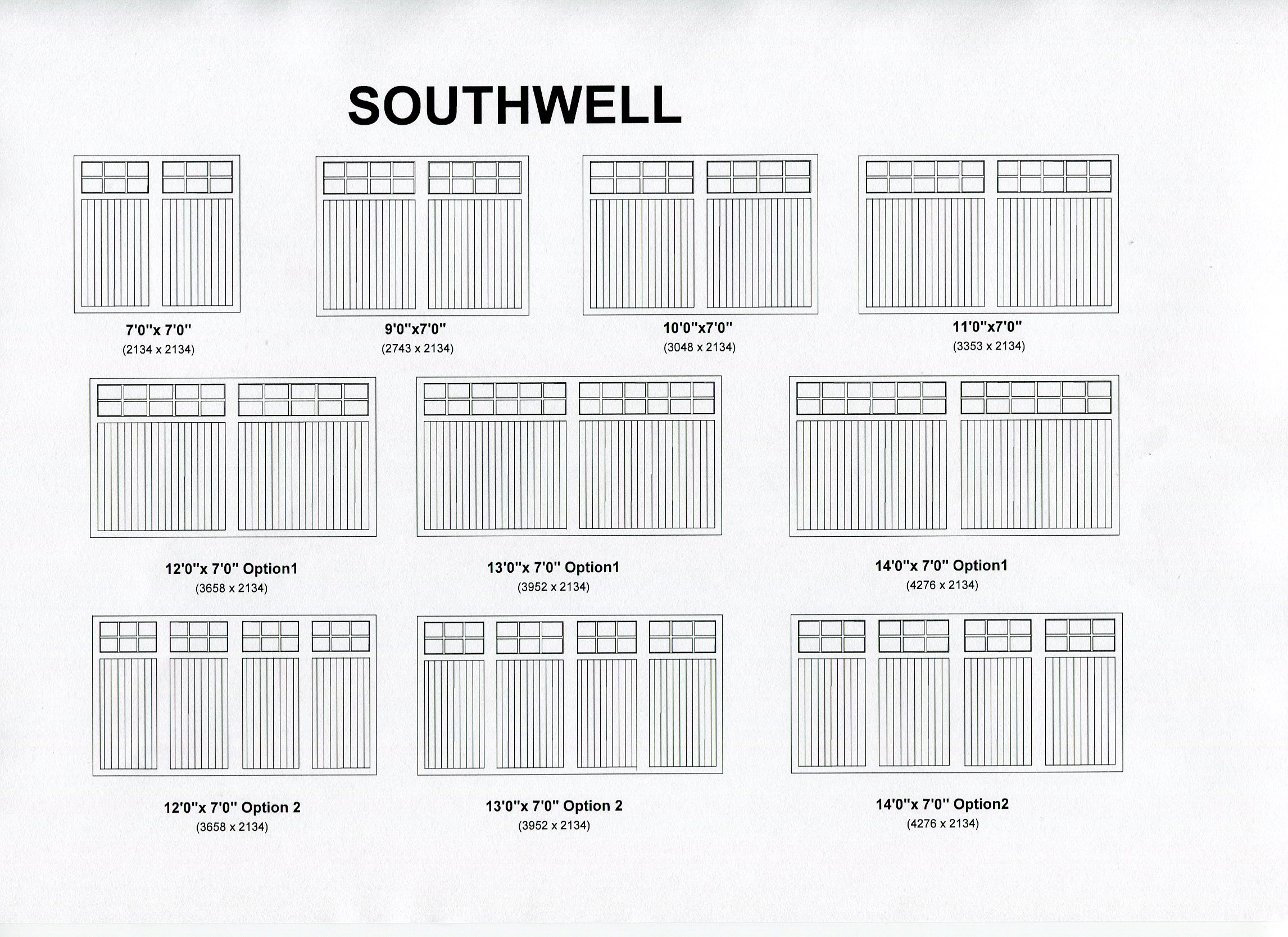 Cedar Door Southwell design options