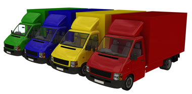we deliver on designated garage door lorries