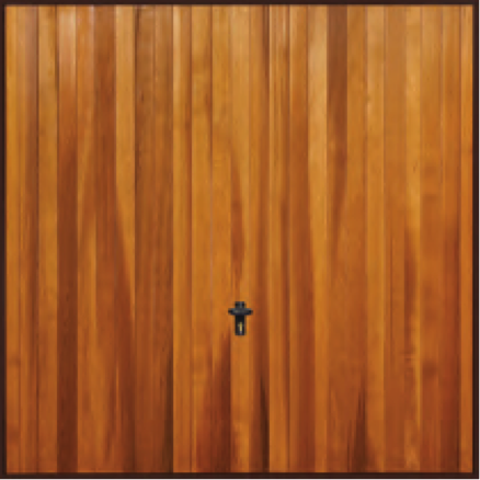 Fort Tewksbury budget cedar doorVertical rib design