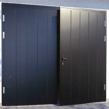 Ryterna Vertical MidRib Insulated Side-Hinged garage doors