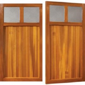 Woodrite Coleshill Cedar Side-Hinged garage doors