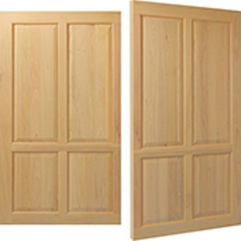 Woodrite Warwick Welford Idigbo Side-Hinged garage doors