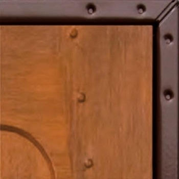Brown Chassis Edge showing on Woodgrain Door