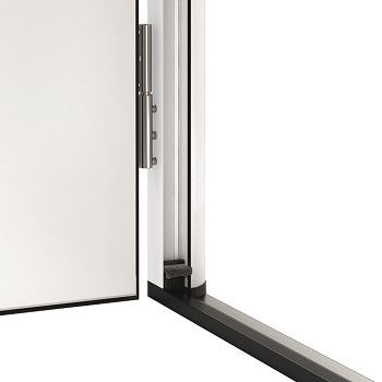 20mm high aluminium/plastic threshold and double sealing reduces heat loss
