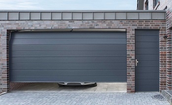 Carteck sectional garage door with matching side door