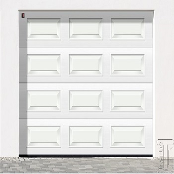 Carteck Georgian Insulated sectional garage door