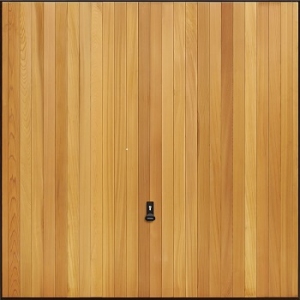 Garador Vertical Cedarwood Garage Door