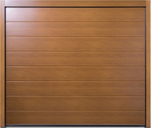 Carteck Centre Rib Wood design 40mm insulated sectional garage door 
