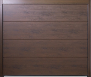Carteck Solid Rib Wood design 40mm Insulated Sectional Garage Door  