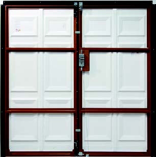 Rear of the composite side hinged door