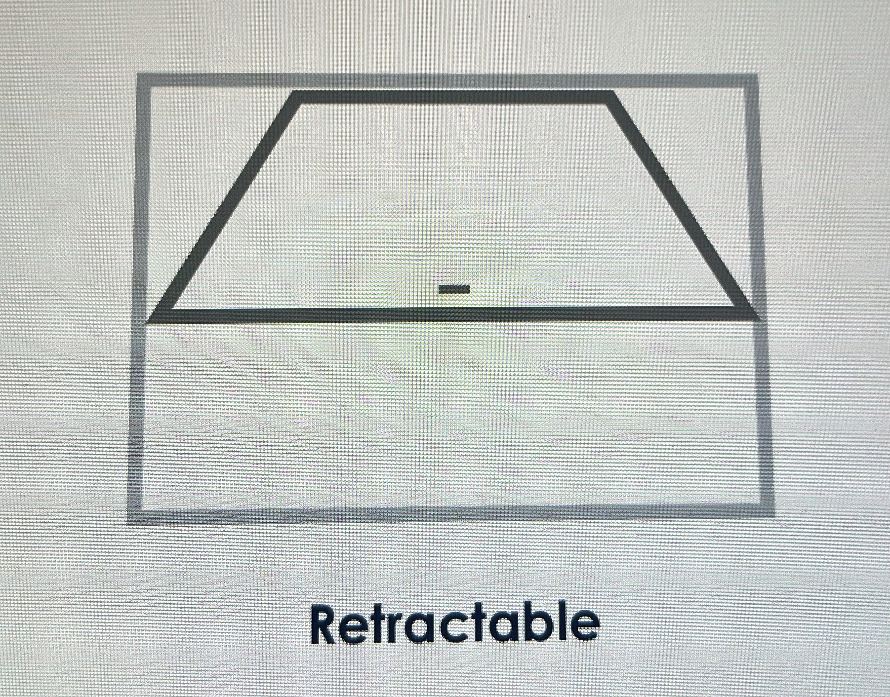 Retractable Door line drawing