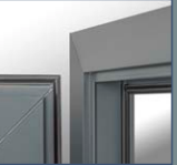 Double seals to door leaf and frame