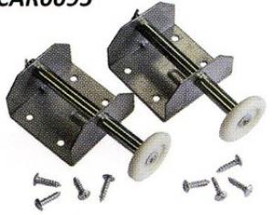 Pair of Door Spindle  Bracket Assemblies for Single Doors