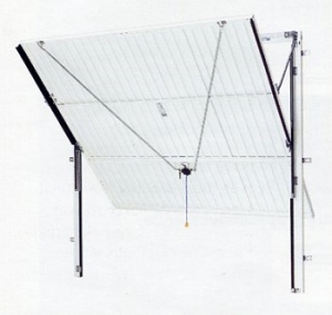 Canopy door on steel frame