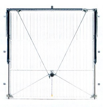 Canopy door with 4 point locking